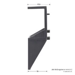 Hörmann Zubehörbeutel Erweiterungsgehäuse -Autoteilegeschäft 638079 hoermann zubehoerbeutel erweiterungsgehaeuse winkel bemassung 2