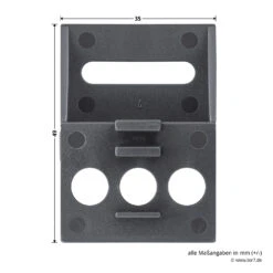 Hörmann Zubehörbeutel Erweiterungsgehäuse -Autoteilegeschäft 638079 hoermann zubehoerbeutel erweiterungsgehaeuse winkel bemassung