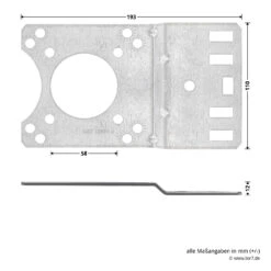 Hörmann Getriebeanbausatz Für Fremdtore -Autoteilegeschäft 638292 hoermann getriebeanbausatz fuer fremdtore platte masse