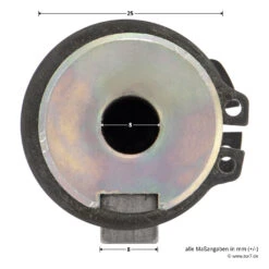 Hörmann Steckwelle Für STA 400 Schiebetorantrieb -Autoteilegeschäft 638939 hoermann steckwelle fuer sta 400 schiebetorantrieb bemassung bolzen 2
