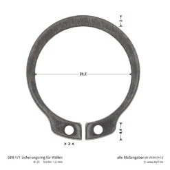 Hörmann Steckwelle Für STA 400 Schiebetorantrieb -Autoteilegeschäft 638939 hoermann steckwelle fuer sta 400 schiebetorantrieb bemassung sicherheitsring
