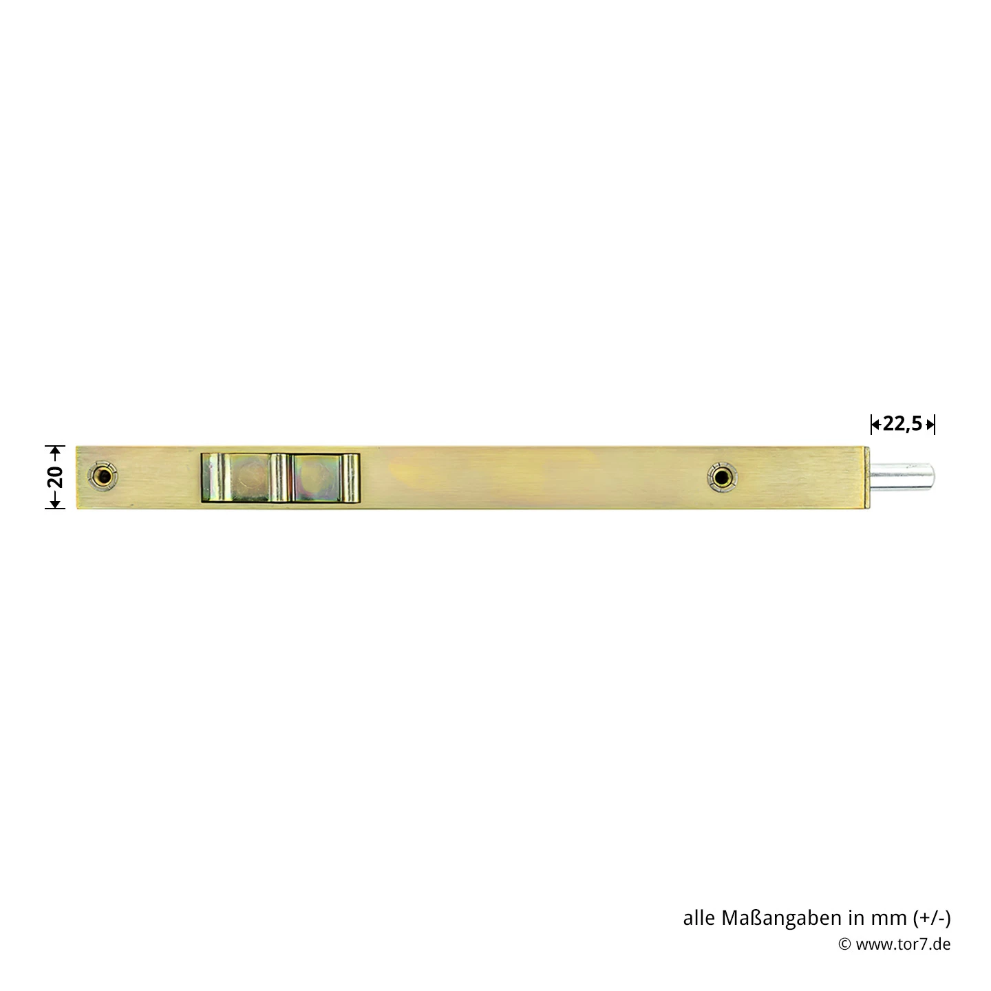 Hörmann Türkantriegel 20 X 250 Mm Gelb Verzinkt, ZK/MZ 7 Hörmann Türkantriegel 20 X 250 Mm Gelb Verzinkt, ZK/MZ – Bild 7