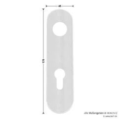 Hörmann Wechselgarnitur D110 Kurzschild PZ, ES1, Edelstahl -Autoteilegeschäft 694269 hoermann wechselgarnitur d 110 es 1 mit kurzschild edelstahl schild masse