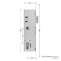 Titelseite -Autoteilegeschäft 702402 hoermann einsteck wechselschloss bks dornmass 40 mm masse seite