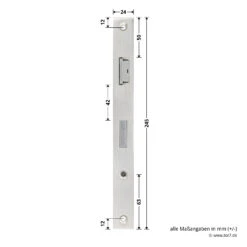 Hörmann Schlupftür-Schloss DF80/95/98, PZ, DIN Links -Autoteilegeschäft 716839 hoermann schlupftuer schloss df80 95 98 pz din links masse stulp