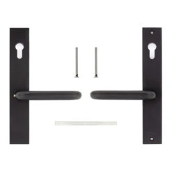 Hörmann Aluminium-Drückergarnitur, Schloss Einliegend, PZ 60/60 Mm -Autoteilegeschäft 770299 hoermann aluminium drueckergarnitur schloss einliegend pz 60 60 mm lieferumfang