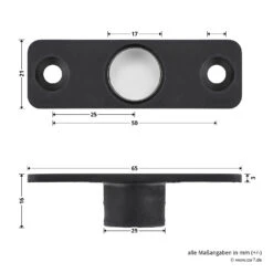 Hörmann Führungsbuchse Verschlussstange, 16 Mm -Autoteilegeschäft 772238 hoermann fuehrungsbuchse verschlussstange 16mm bemassung