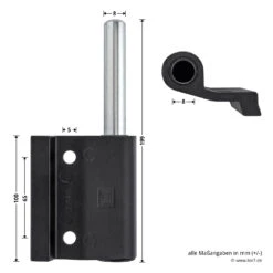 Hörmann Aluminium-Druckgussband DIN Links, Zwischenliegend -Autoteilegeschäft 772323 hoermann aluminium druckgussband din links zwischenliegend masse