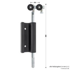 Hörmann Entlastungsrolle Mit Einfach-Bandteil 360 Mm, M12, DIN Links, Zwischenliegend -Autoteilegeschäft 772635 hoermann entlastungsrolle mit einfach bandteil 360mm m12 din links zwischenliegend masse bild 1