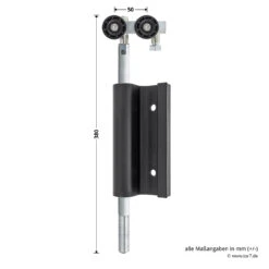 Hörmann Entlastungsrolle Mit Einfach-Bandteil 360 Mm, M12, DIN Rechts, Zwischenliegend -Autoteilegeschäft 772636 hoermann entlastungsrolle mit einfach bandteil 360mm m12 din rechts zwischenliegend masse bild 1