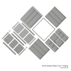 Hörmann EcoStar Gerätehaus TREND-S Typ 3 -Autoteilegeschäft hoermann ecostar geraetehaus trend detail bauteil beispiel trend 1