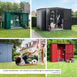 Hörmann EcoStar Gerätehaus ELEGANT-S Typ 3 -Autoteilegeschäft hoermann ecostar geraetehaus trend detail vielfalt