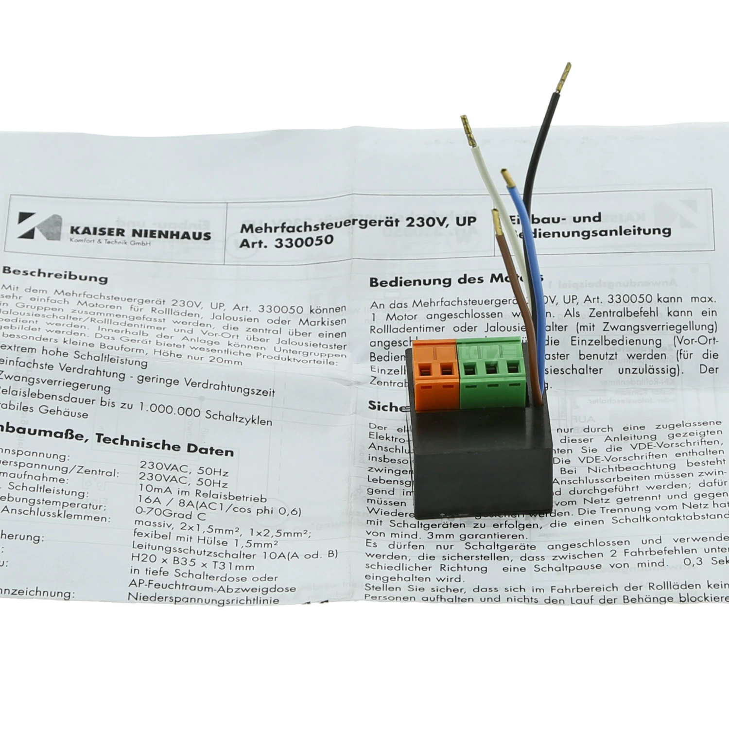 Kaiser Nienhaus Mehrfachsteuergerät Für Einen Rollladenmotor 4 Kaiser Nienhaus Mehrfachsteuergerät Für Einen Rollladenmotor – Bild 4