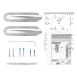 Steinau FS VDS Drückergarnitur, Typ 510, Edelstahl Matt -Autoteilegeschäft ste810101 steinau fs vds drueckergarnitur typ 510 edelstahl matt lieferumfang