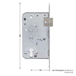 Teckentrup Einsteck-Panikschloss 1013 D BS, Stulp Edelstahl -Autoteilegeschäft tec104557 teckentrup einsteck panikschloss 1013 d bs stulp edelstahl din l bemassung