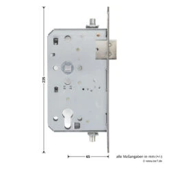 Teckentrup STA Einsteck-Panikschloss 1013 E, Stulp Edelstahl -Autoteilegeschäft tec113633 teckentrup sta einsteck panikschloss 1013 e stulp edelstahl din l bemassung