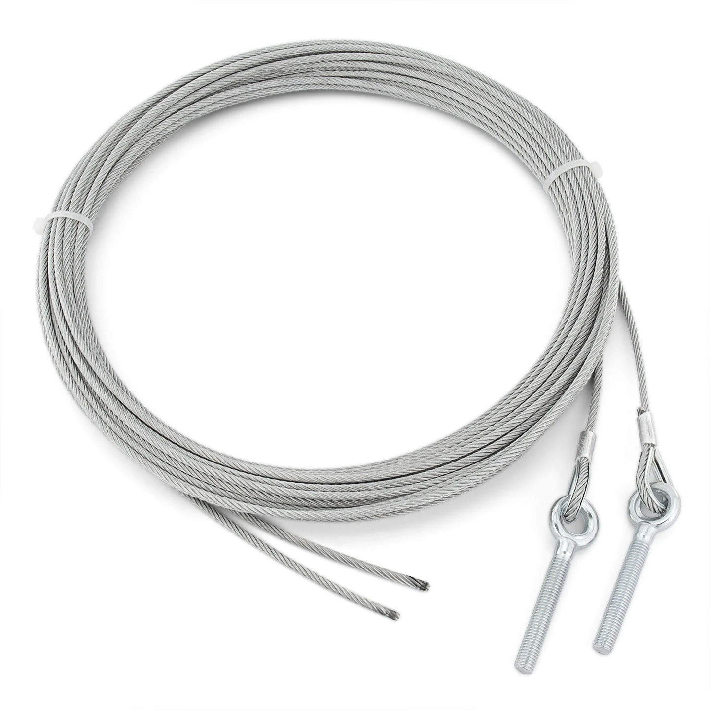 Teckentrup Stahlseil-Paar 4 Mm, Mit Kausche Und Ringschraube 1 Teckentrup Stahlseil-Paar 4 Mm, Mit Kausche Und Ringschraube